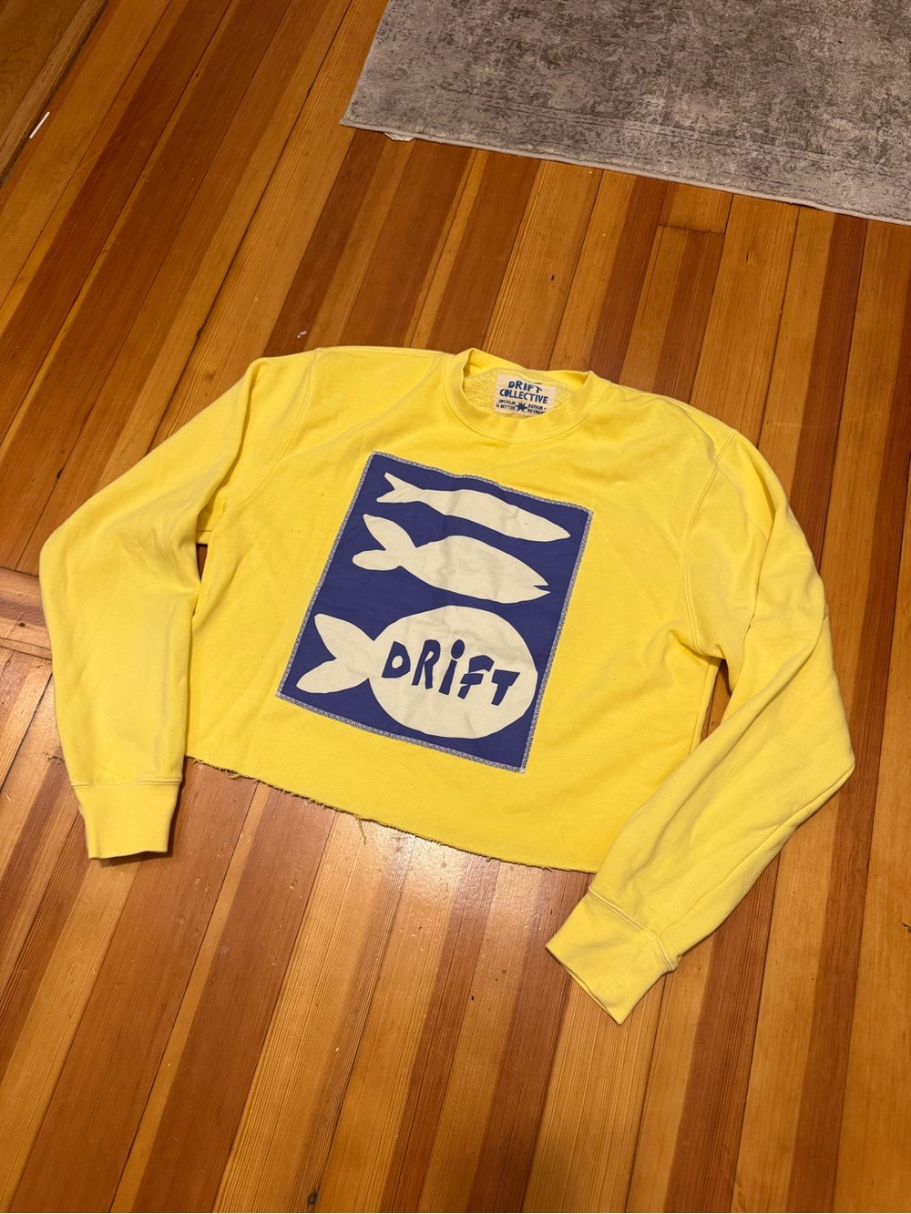 Drift Collective Fish Cropped Sweatshirt (One of a kind!)